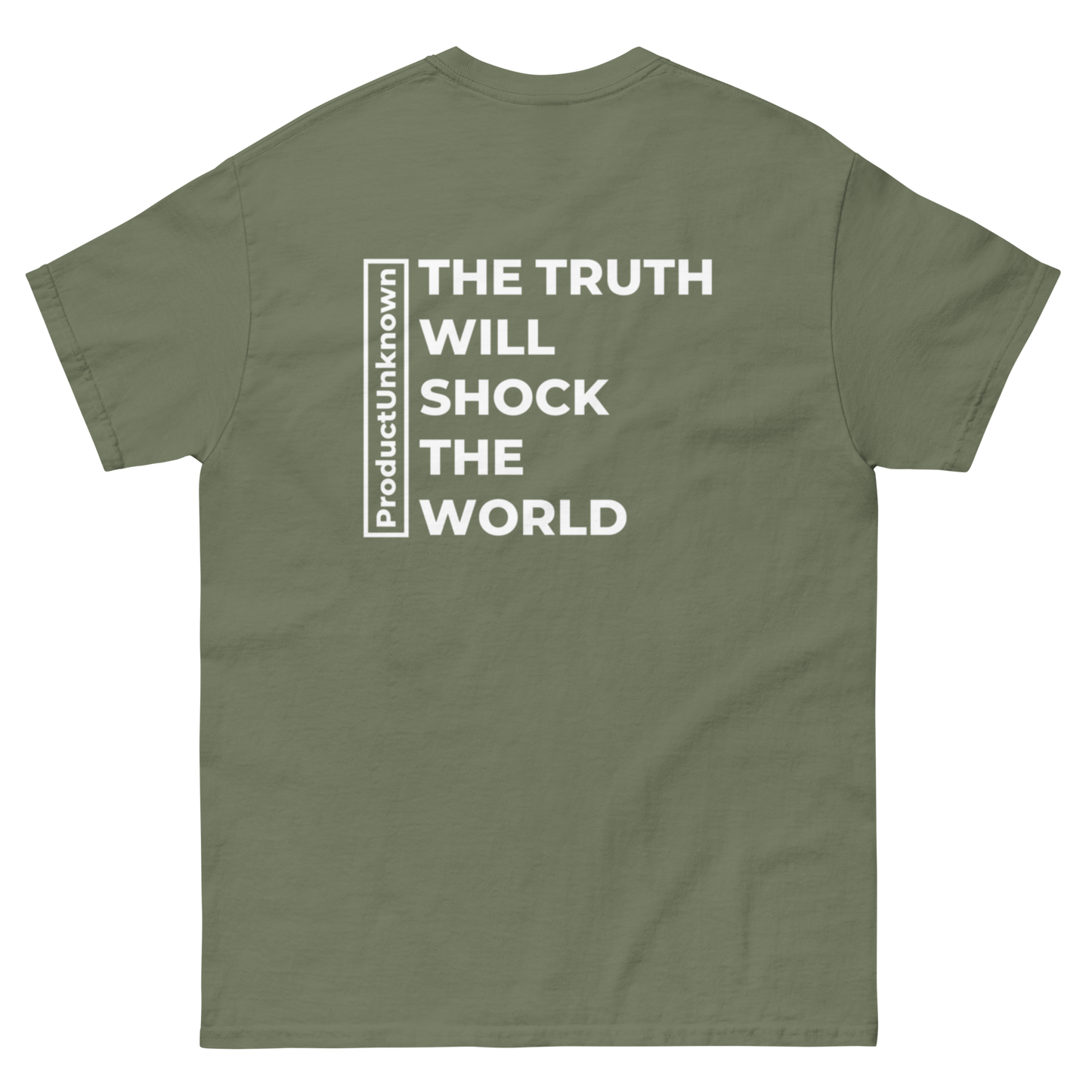 "THE TRUTH WILL ROCK THE WORLD" (Rear Print) T-Shirt