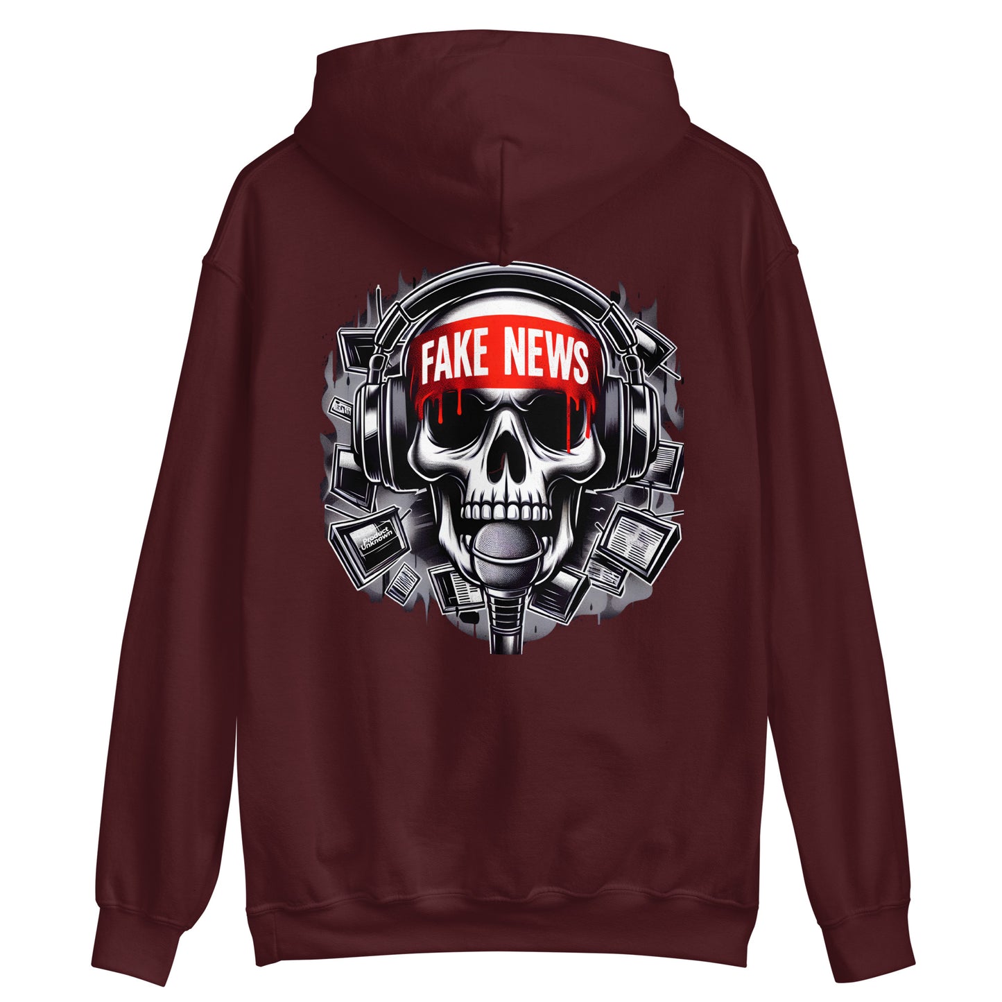 Unisex "Fake News" Hoodie (Rear Print)