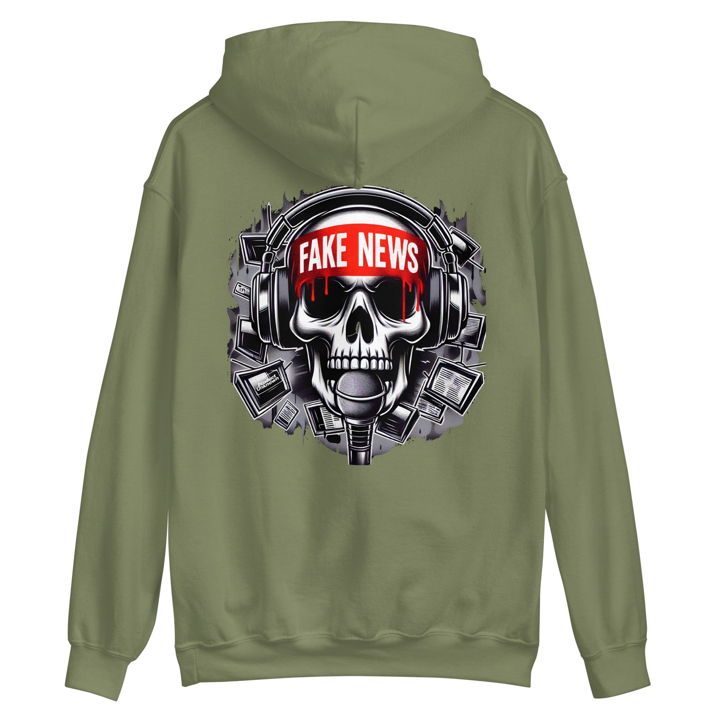 Unisex "Fake News" Hoodie (Rear Print)